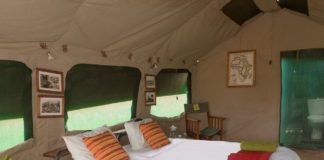 New Kananga tented camp in Kogatende Kananga tented camp
