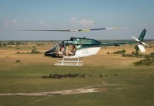 Desert and Delta Safaris introduce helicopter trips in the Delta Helicopter