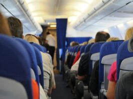 Airplane aisle