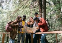 The Future of Incentive Travel: Why Purpose Beats Perks in 2025 group of people standing outside in nature looking at a map