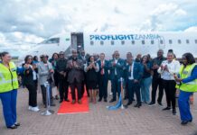 Proflight Zambia launches Lusaka-Livingstone-Windhoek service